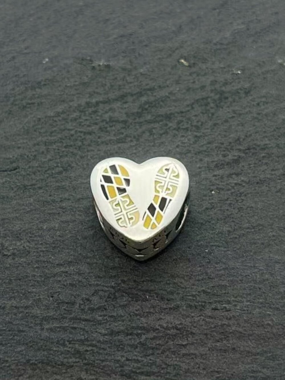 Pandora Baltimore Run 2020 Heart Charm Sterling Silver Jewelry